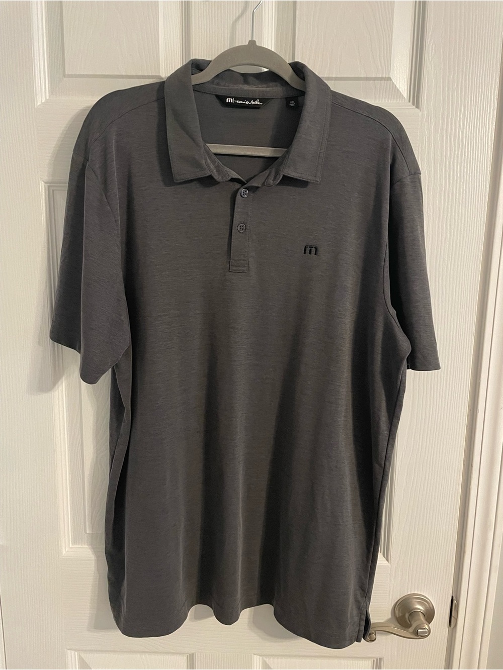 Travis Mathew Dark Charcoal Polo Shirt